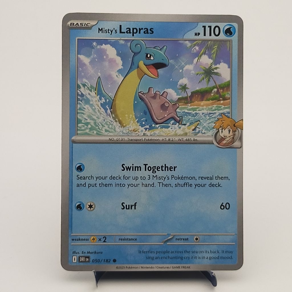 Kartu TCG Pokemon EN Original Misty's Lapras DRI 050/182