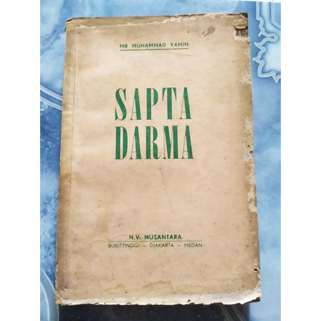 Original Langka Sapta Darma karya MR Muhammad Yamin