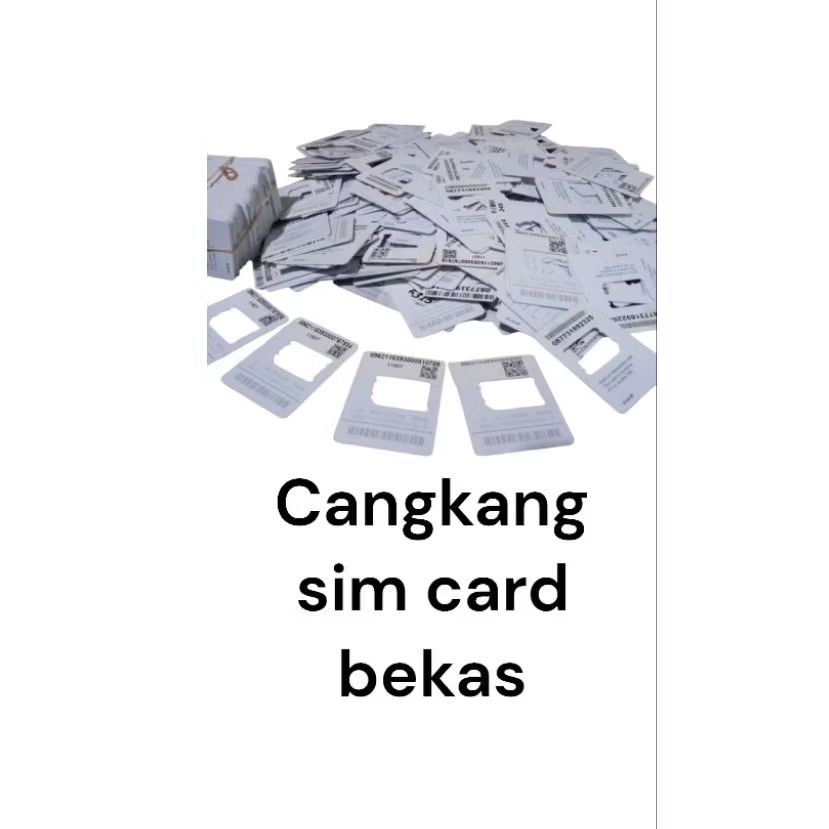 cangkang sim card bekas ukuran kecil