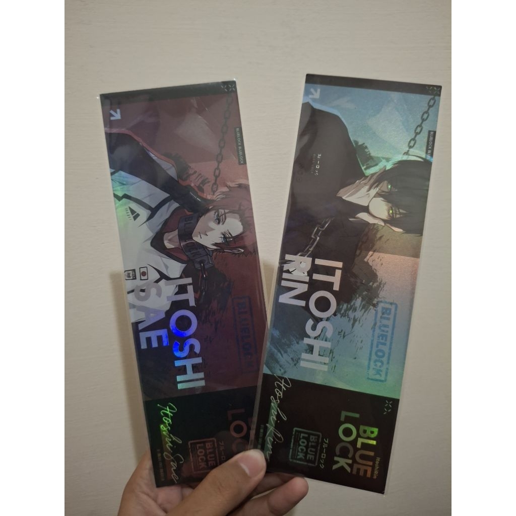 blue lock card ticket tiket hologram itoshi brother sae rin set official fanart