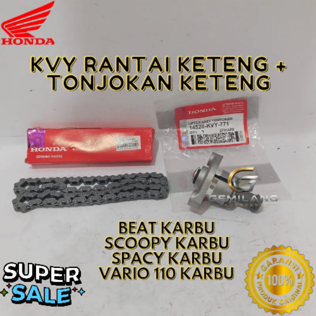 RANTAI KETENG + TONJOKAN KETENG KODE KVY, RANTAI KETENG + TONJOKAN KETENG BEAT KARBU, RANTAI KETENG 