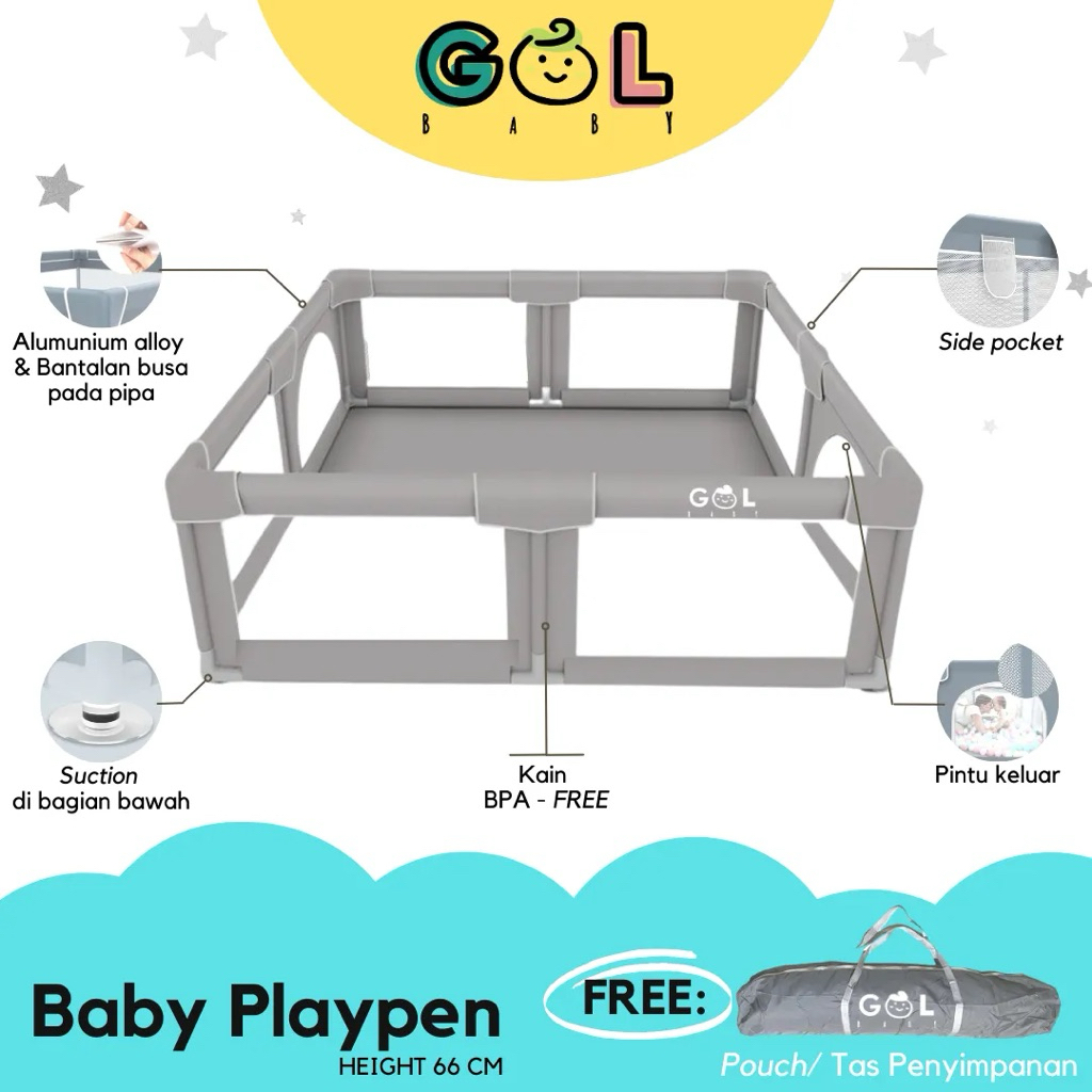 GOL Baby Playpen (Free Matras)
