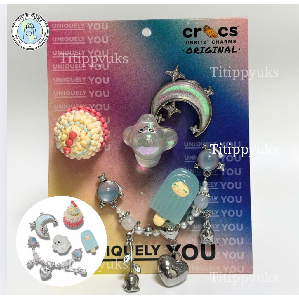 Crocs Jibbitz Original Set 5pcs LED, Minecraft, Basquiat, THE SIMPSONS, Toy Story, Snoopy, Starwars,