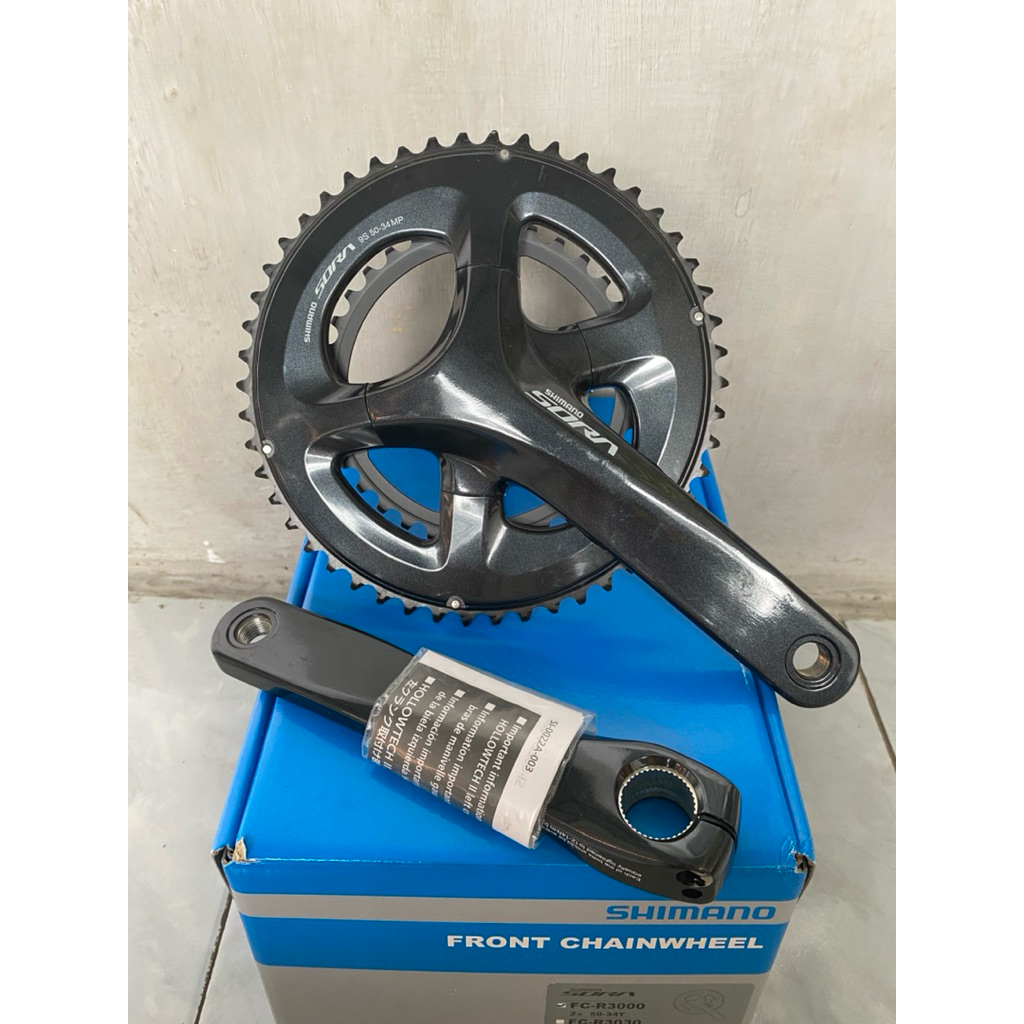 Crankset double chainring shimano sora