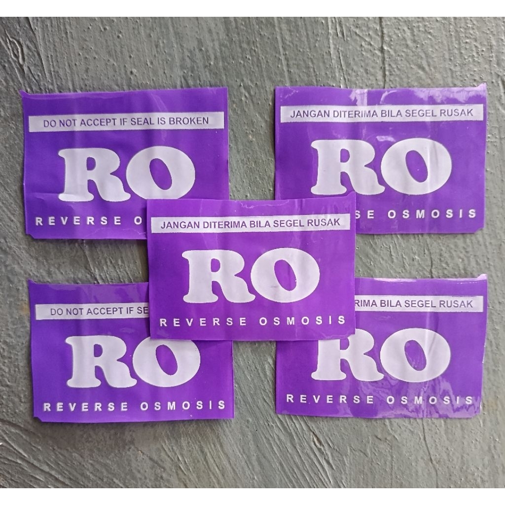 Segel RO warna ungu isi 1000 PCS/segel RO/segel galon 19ltr