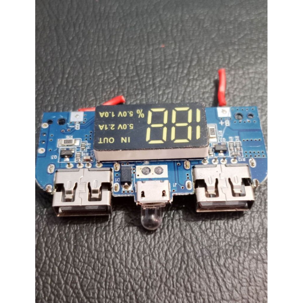 Modul Powerbank Digital Led Fast Charger 2,5A 5volt Modul Charger Indikator digital