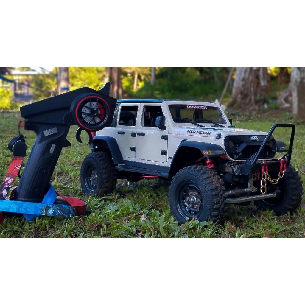 RC Offroad mn128 bekas full upgrade Jeep Rubicon