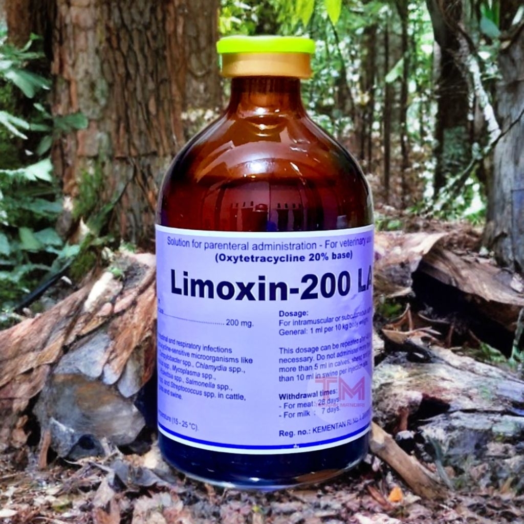 LIMOXIN 200 LA Obat Mastitis Antibiotik Sapi Kambing Domba