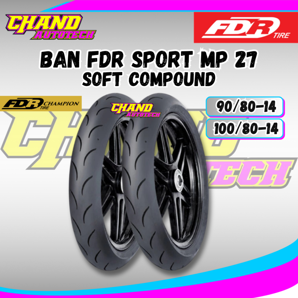 Ban FDR MP 27 Ring 14 90/80 100/80 Ban Soft Compound Tubles FDR Sport MP 27