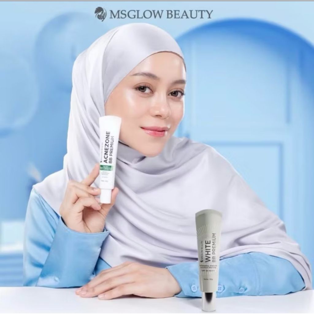 MS GLOW - NEW  WHITE BB PREMIUM ACNEZONE BB CREAM MS GLOW/BB CREAM MS GLOW