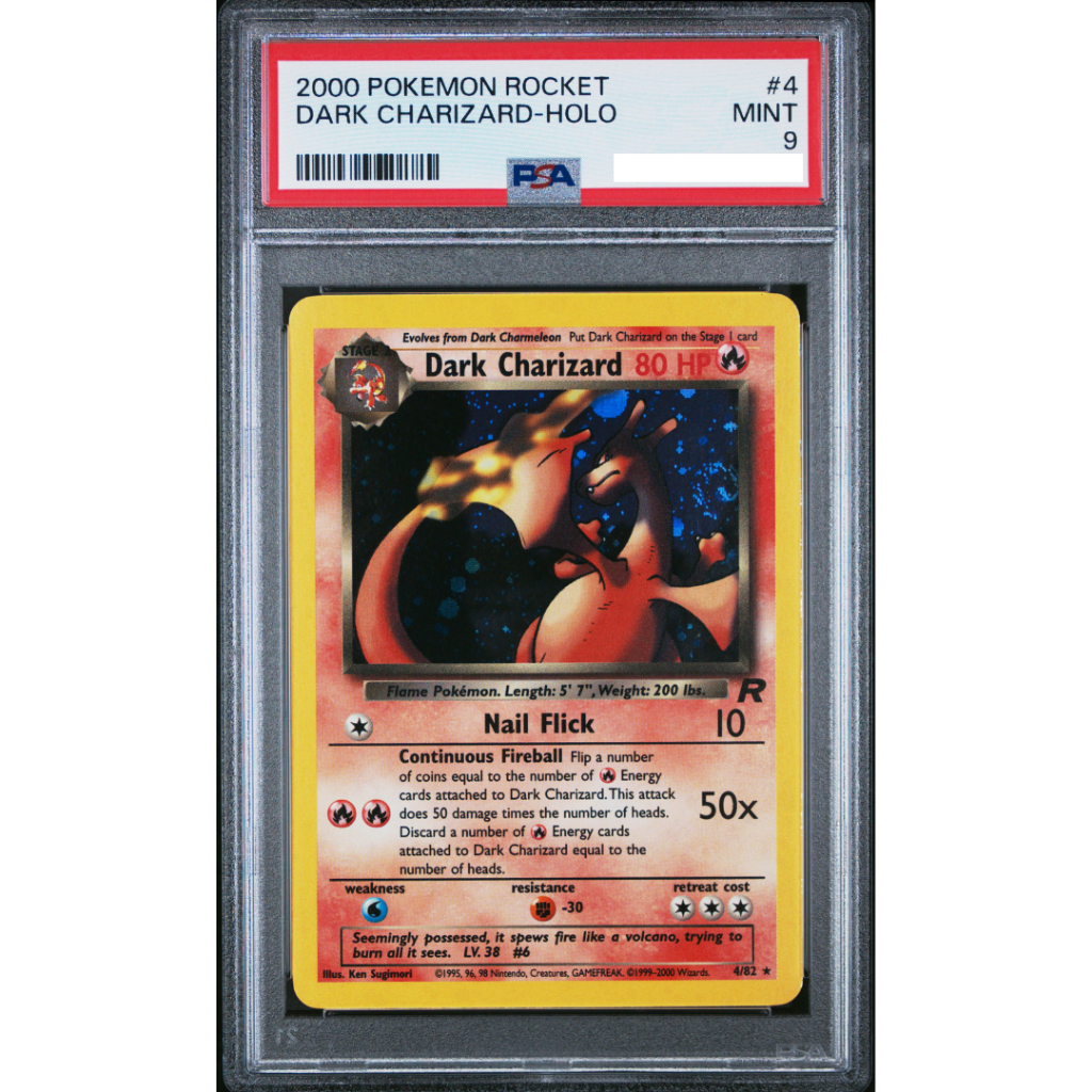 POKEMON TCG 2000 POKEMON ROCKET #4 DARK CHARIZARD-HOLO