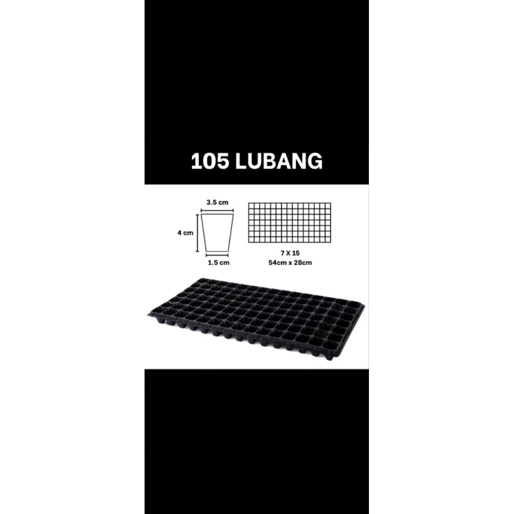 PROMO TRAY SEMAI TEBAL 1MM LUBANG 105
