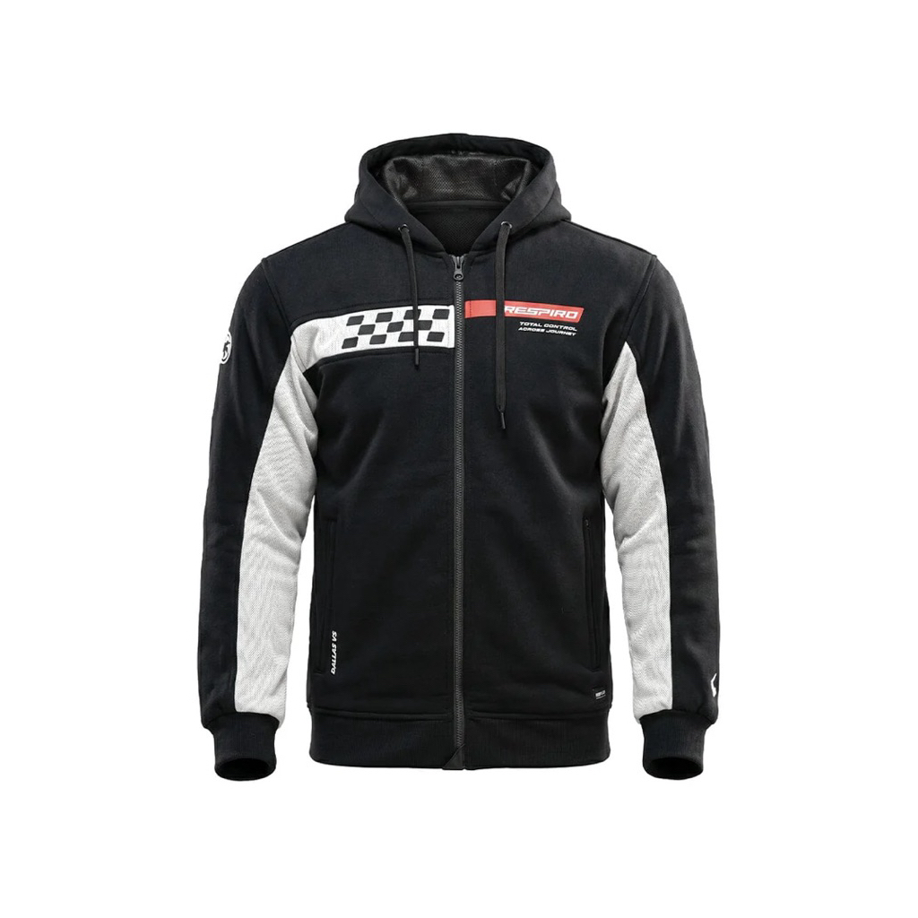 RESPIRO DALLAS - Jaket Motor Hoodie with Body Protector