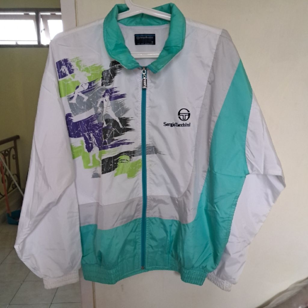 Jacket Windbreaker Tennis Sergio Tacchini Tag Jepang