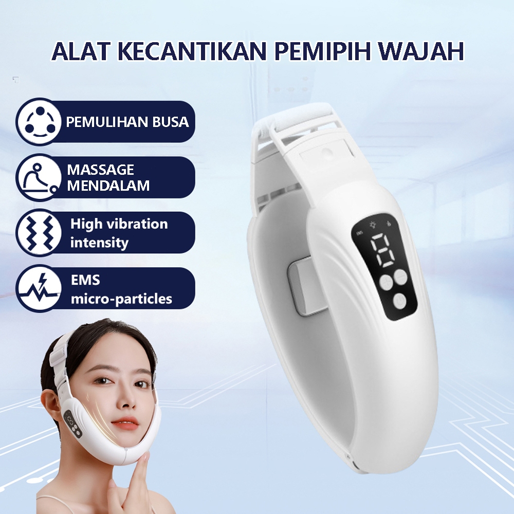 V Face Lifting Device Alat Pijit Wajah EMS V-Wajah Penghilang Dagu Ganda Wajah Simetris