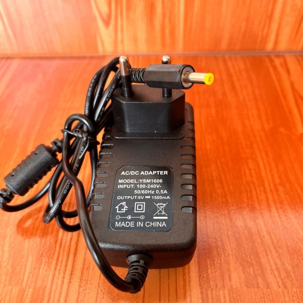 Promo 9V 1,5Amper Promo cod adaptor chas speaker portable advan/asatron/dat/niko/sounbest/aiwa/baret