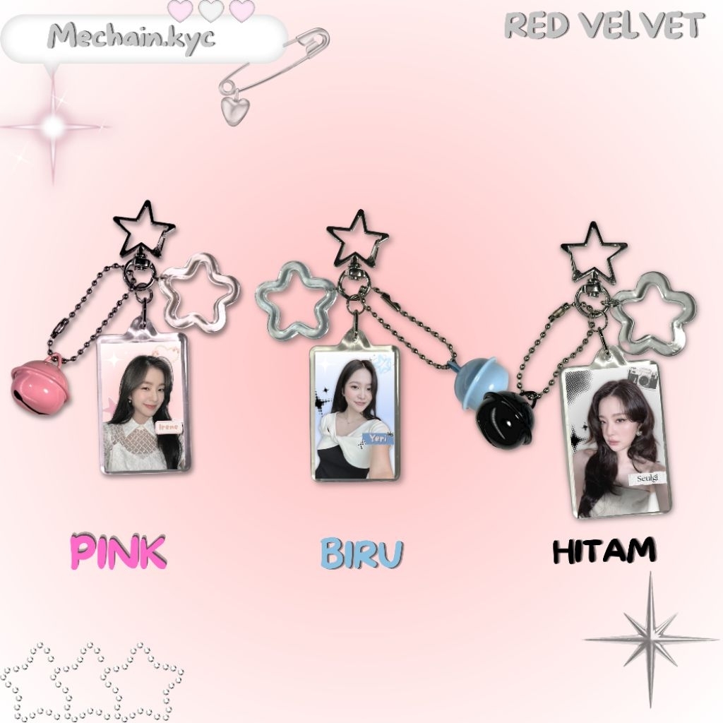 Keychain kpop aesthetic RED VELVET