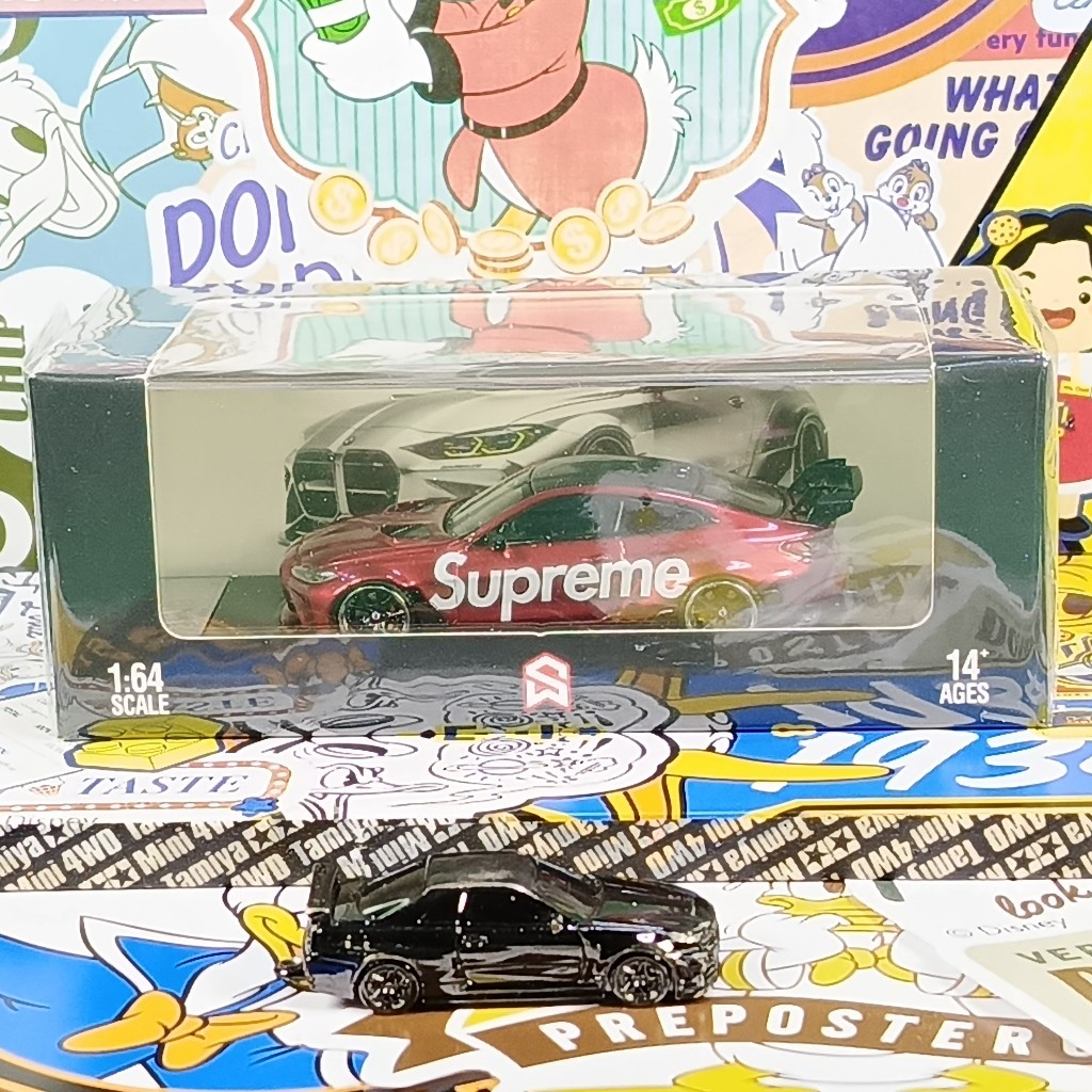 Street Warrior BMW M4 red Supreme Street Weapon 1 of 500 diecast 1 64
