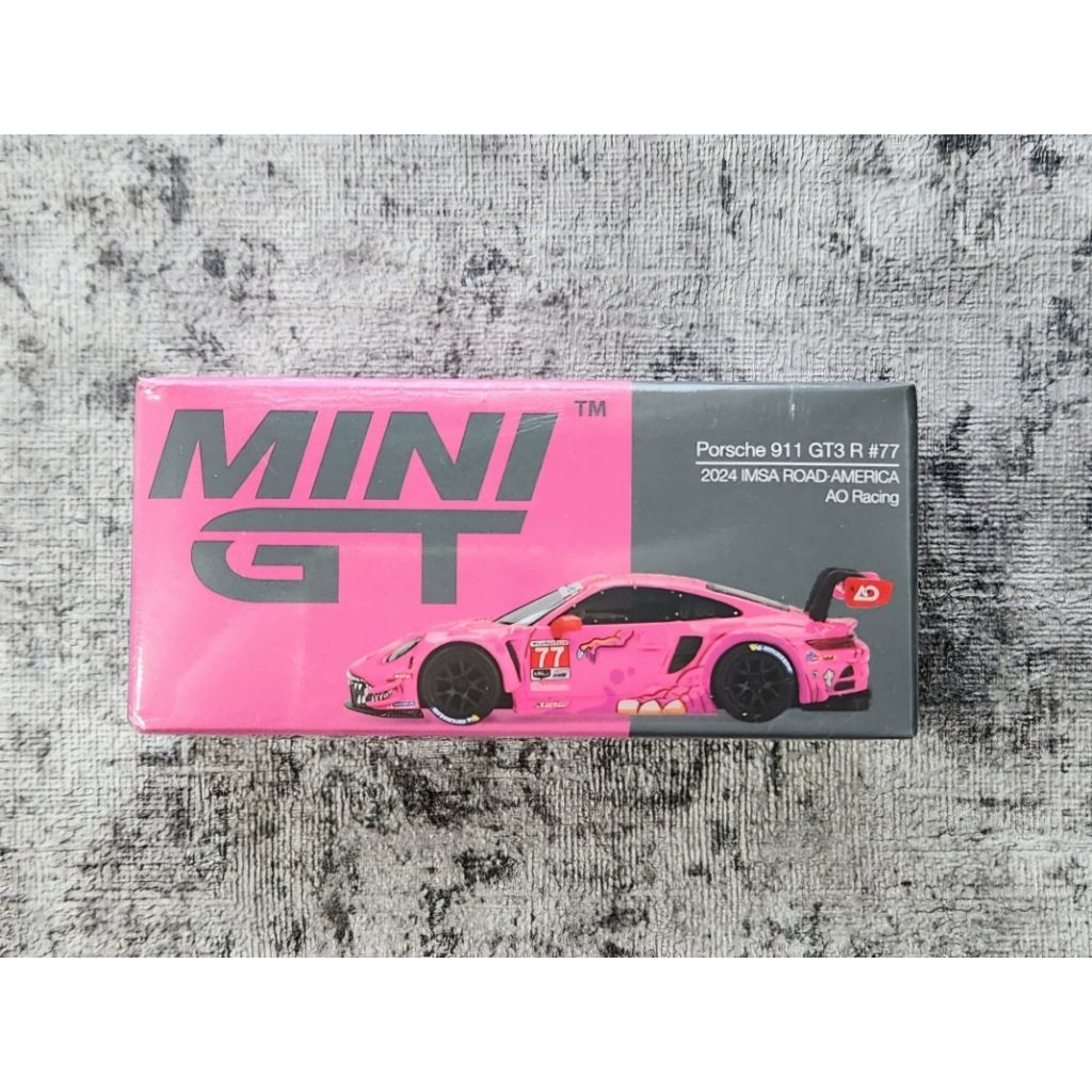 Mini GT Porsche 911 GT3 R Roxy #77 2024 IMSA Road America