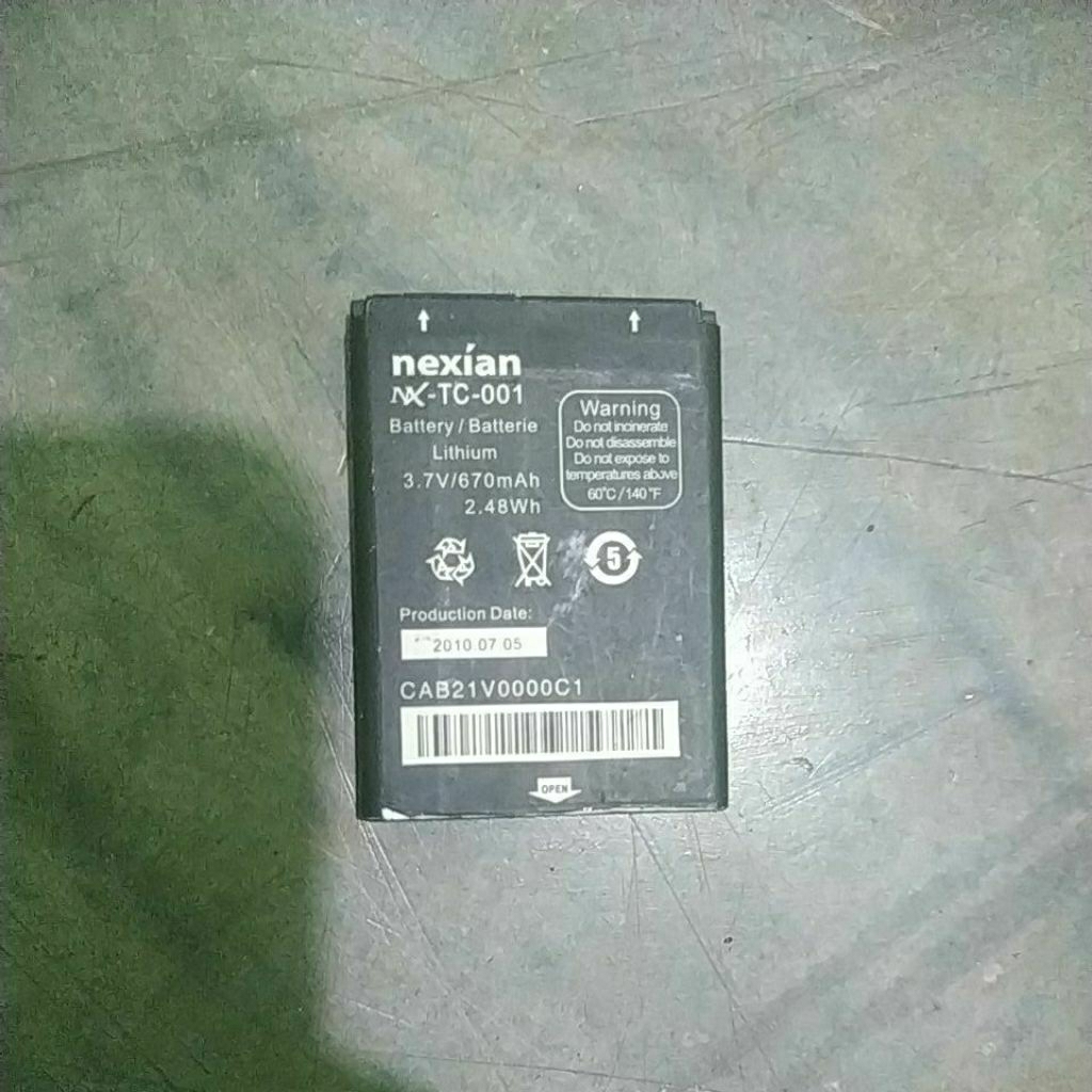 BATERAI BEKAS NEXIAN NX-TC-001