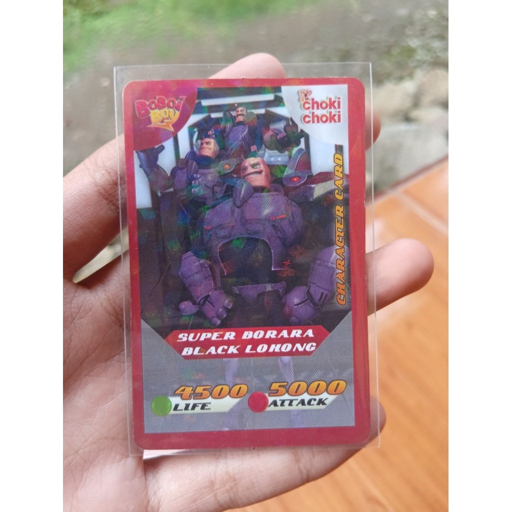 KARTU CHOKI CHOKI BOBOIBOY 2016 RARITY SUPER & GOLD
