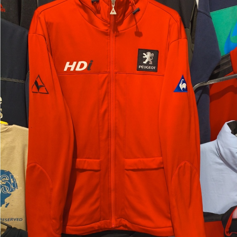 Jaket Hudi Jipper keren Jacket Hoodie zipper Casual LE COQ x PEUGEOT