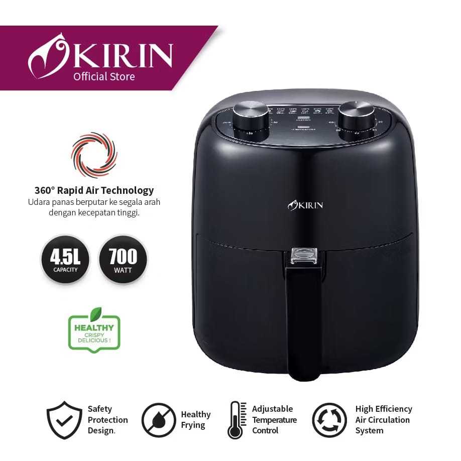 KIRIN AIR FRYER 4.5L KAF-745 / AIR FRYER