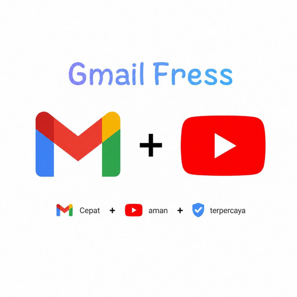 Akun Gmail Fresh + Akun YouTube 0 subscriber