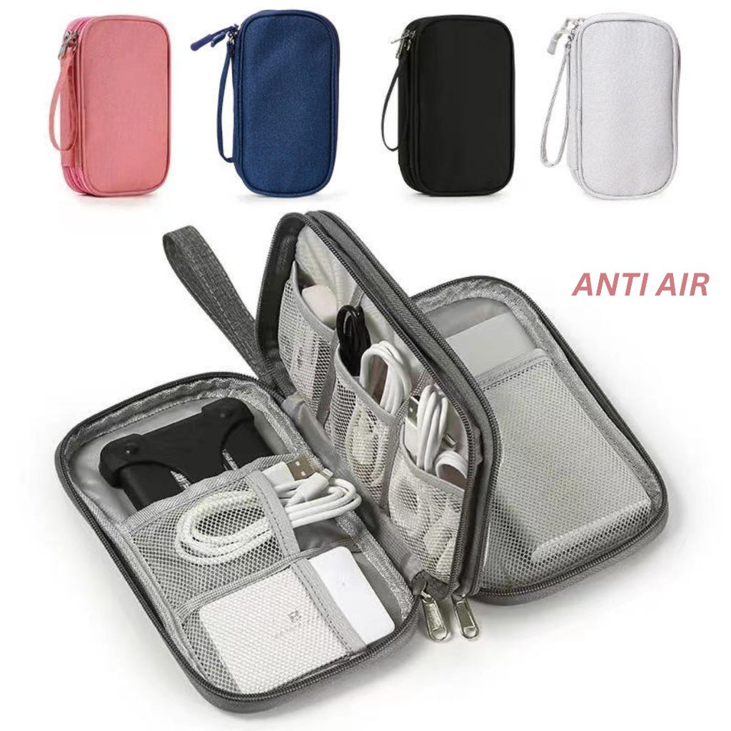 Travel Pouch Organizer  Dompet Double Layer Multifungsi