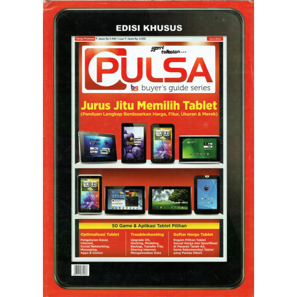 Koleksi Hobi Bacaan Tabloid PULSA edisi Khusus, tahun 2012 sd 2013