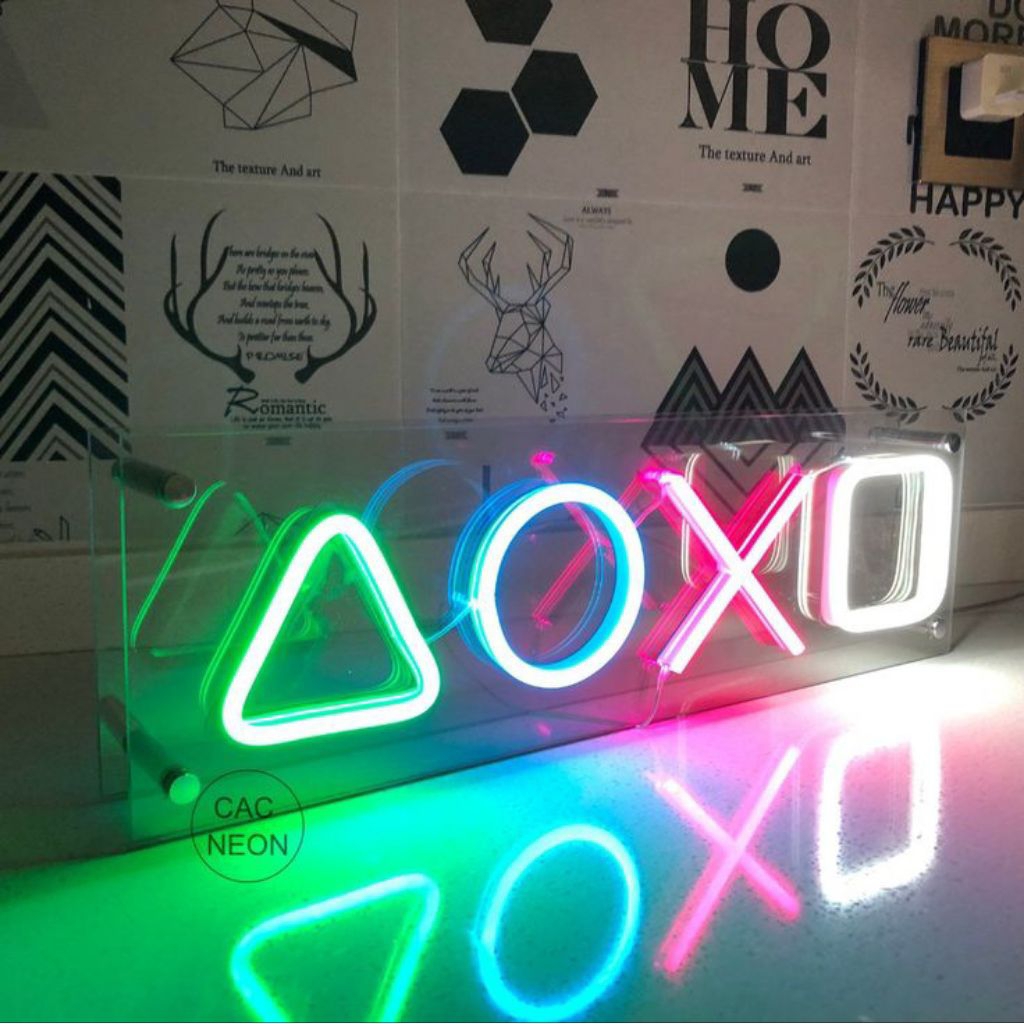 lampu neon plex 12volt akrilik model game