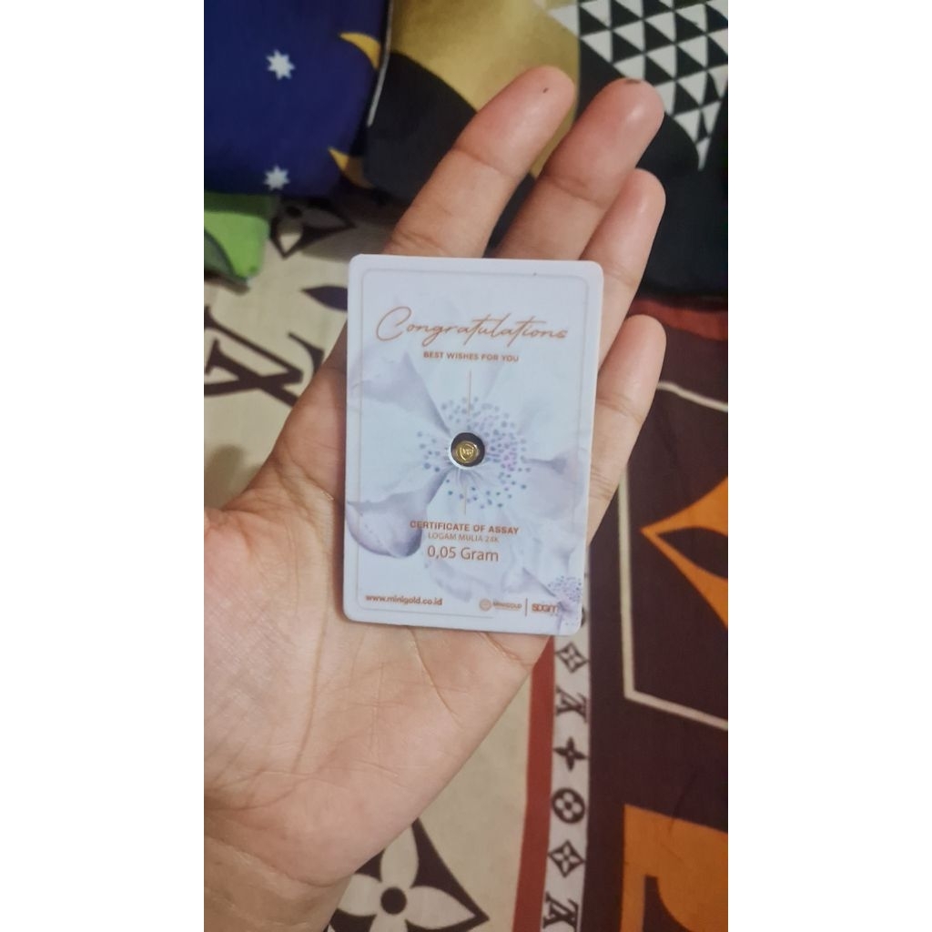 ANTAM EMAS 0.05 GRAM DIJUAL CEPET