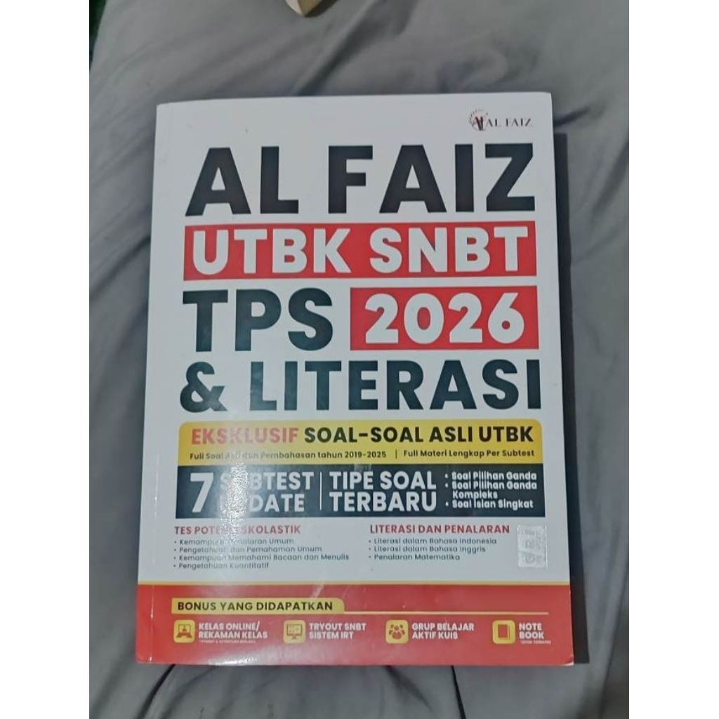 Buku UTBK SNBT Privat Al Faiz TPS & Literasi 2026. New