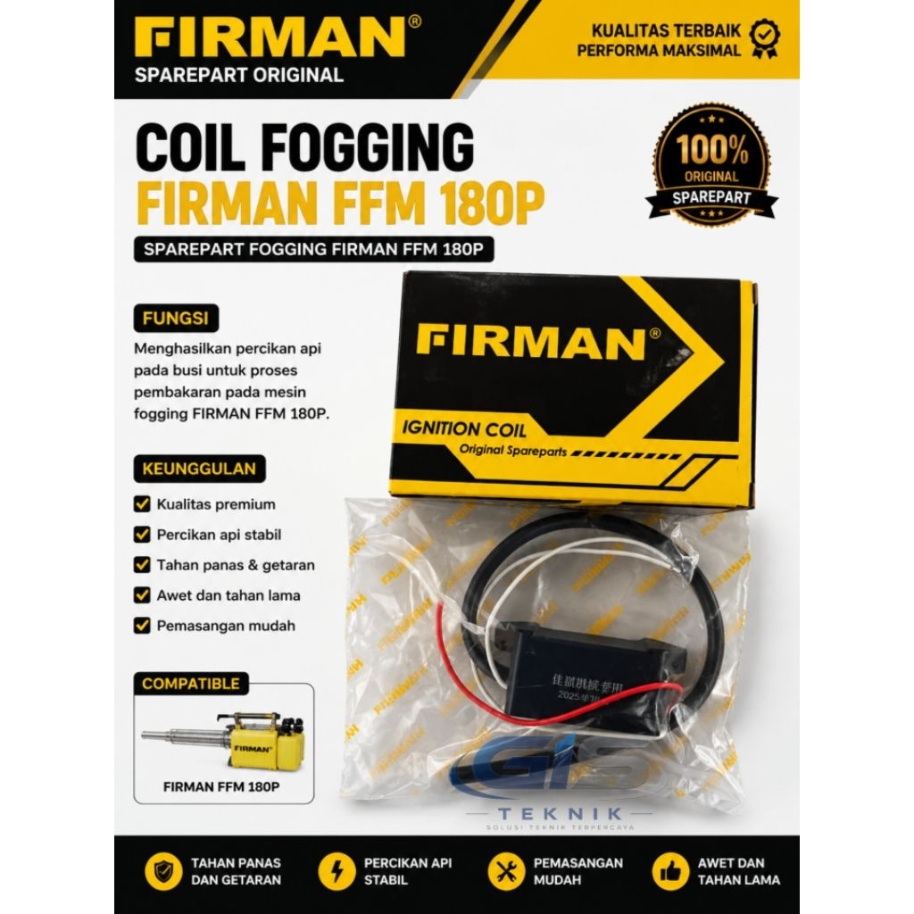 Coil Fogging Firman FFM 180P Sparepart Fogging Firman FFM 180P
