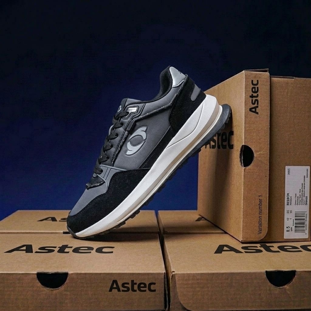 Sepatu Astec Montaza Hitam Lifestyle (Original)