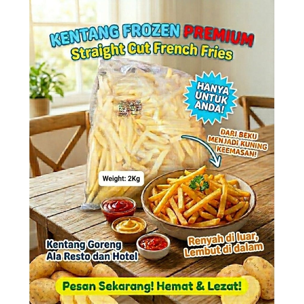 Kentang Frozen Premium 2kg