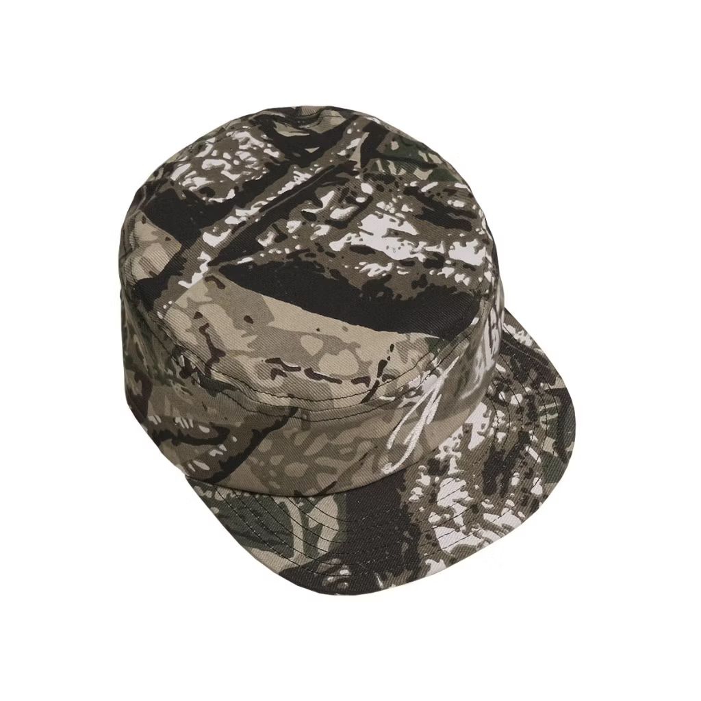 topi pilbox Camo filling street