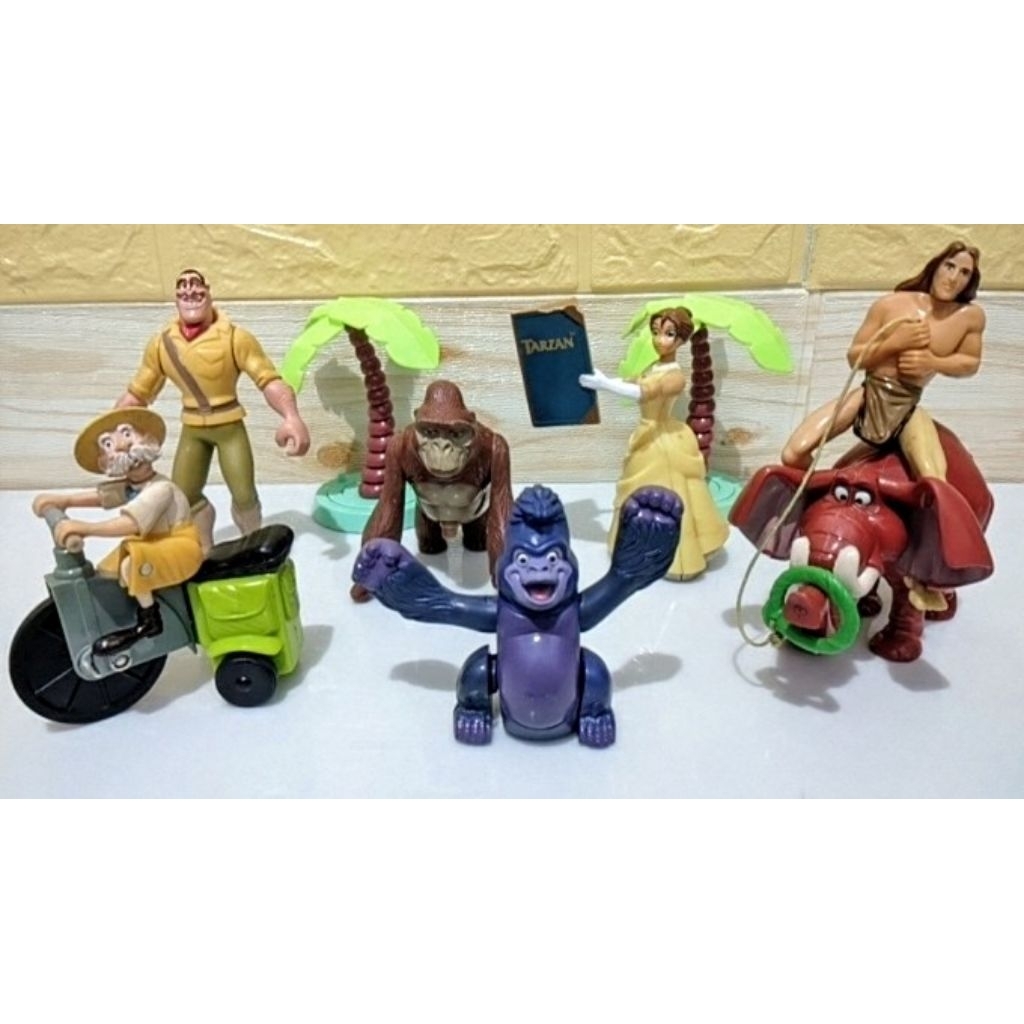 Tarzan 7 Figure Mcdonalds Happy Meal
