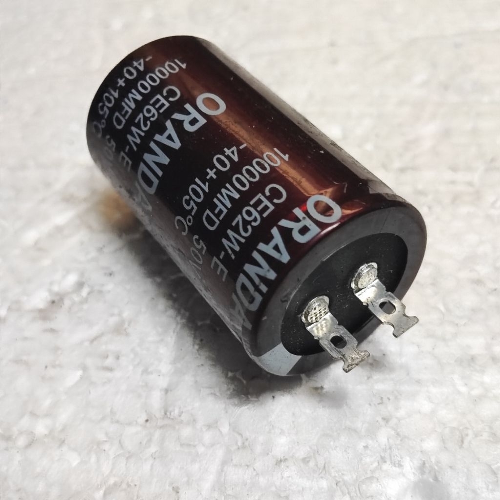 Condensator Elco  ORANDA  CE62W-E  10000uF 50VDC Diameter 3,5cm Tinggi 6cm Gres baru