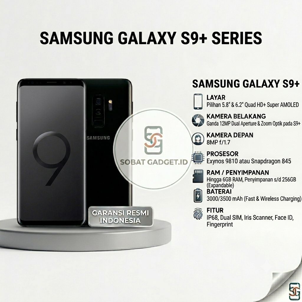 Samsung Galaxy S9 Plus 6/256 Second Sein Resmi Indonesia
