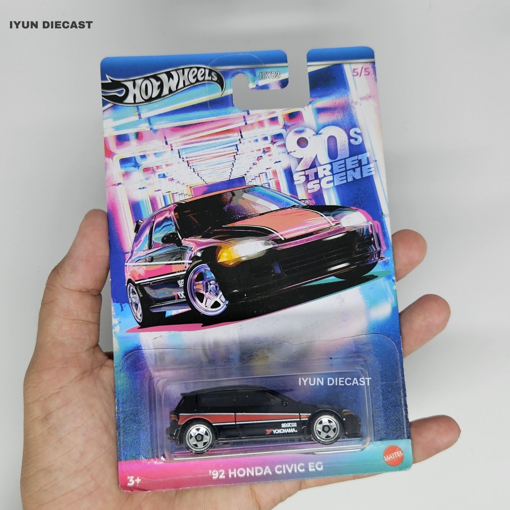 Hot Wheels Honda Civic EG 90s Street Scene Diecast 1:64 Original Mattel