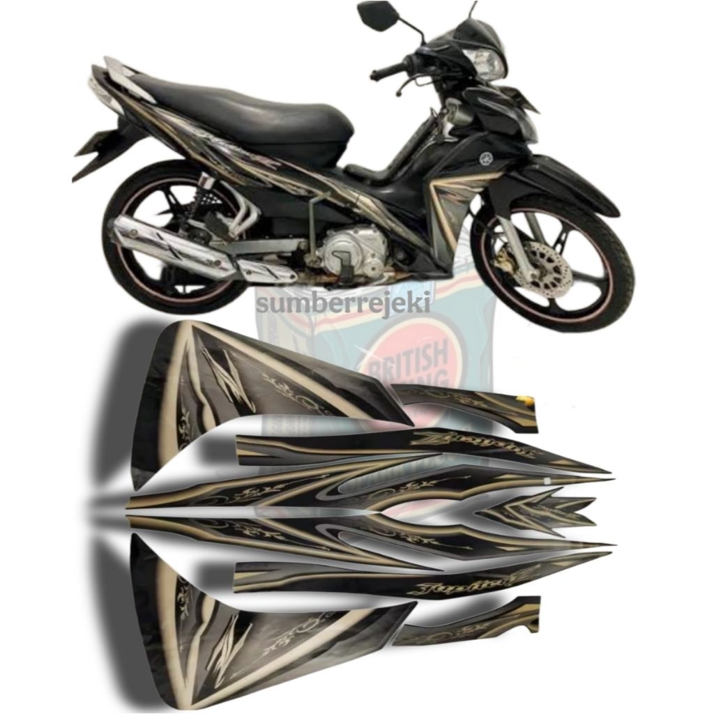 STIKER STRIPING JUPITER Z ROBOT 2010 WARNA GOLD