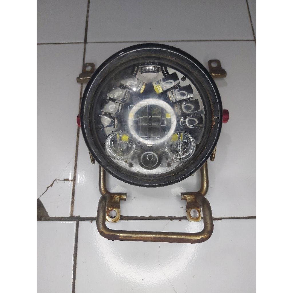 lampu depan daymaker rx king cb set breket