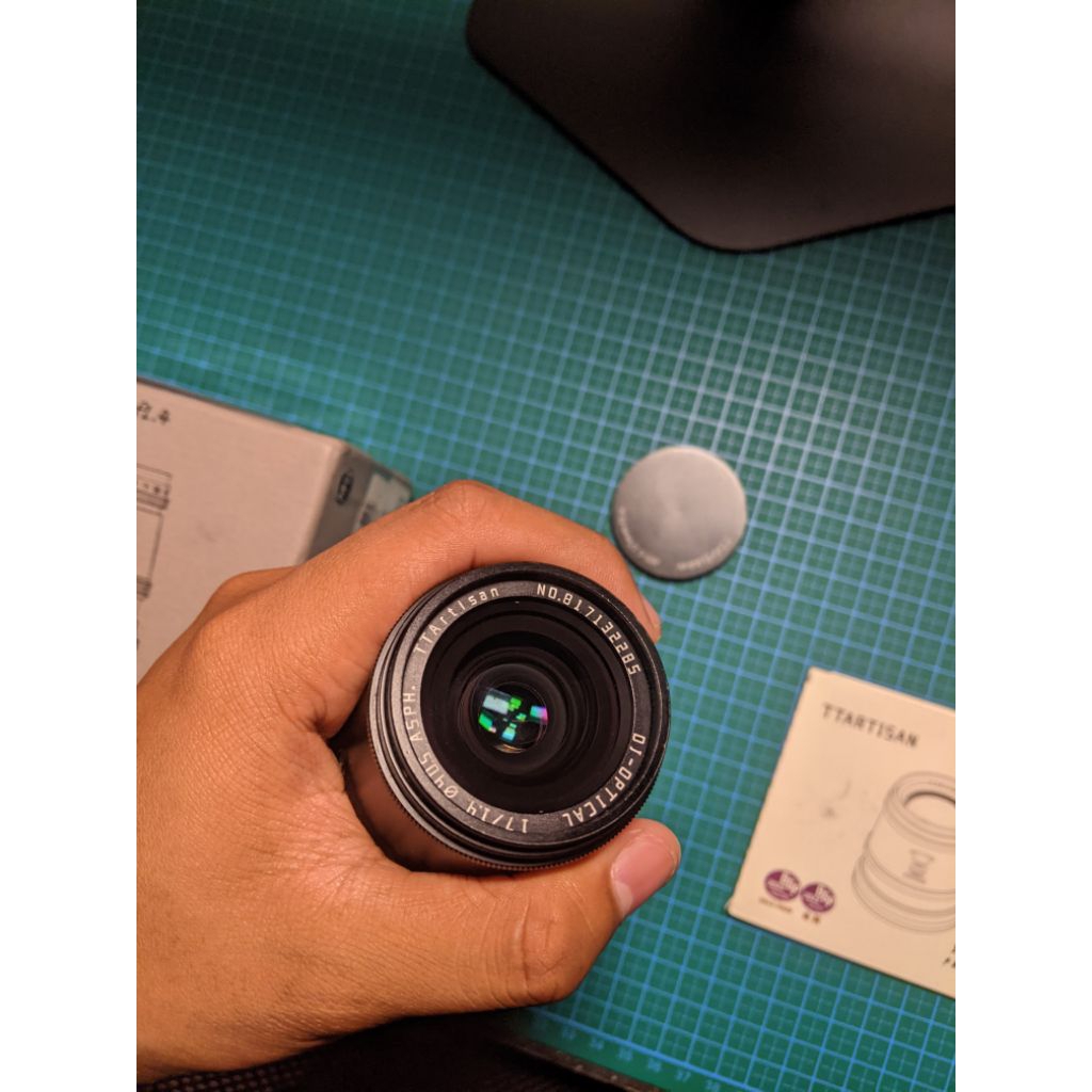 lensa ttartisan 17mm f1.4 for lumix, Olympus mft or m43 bekas