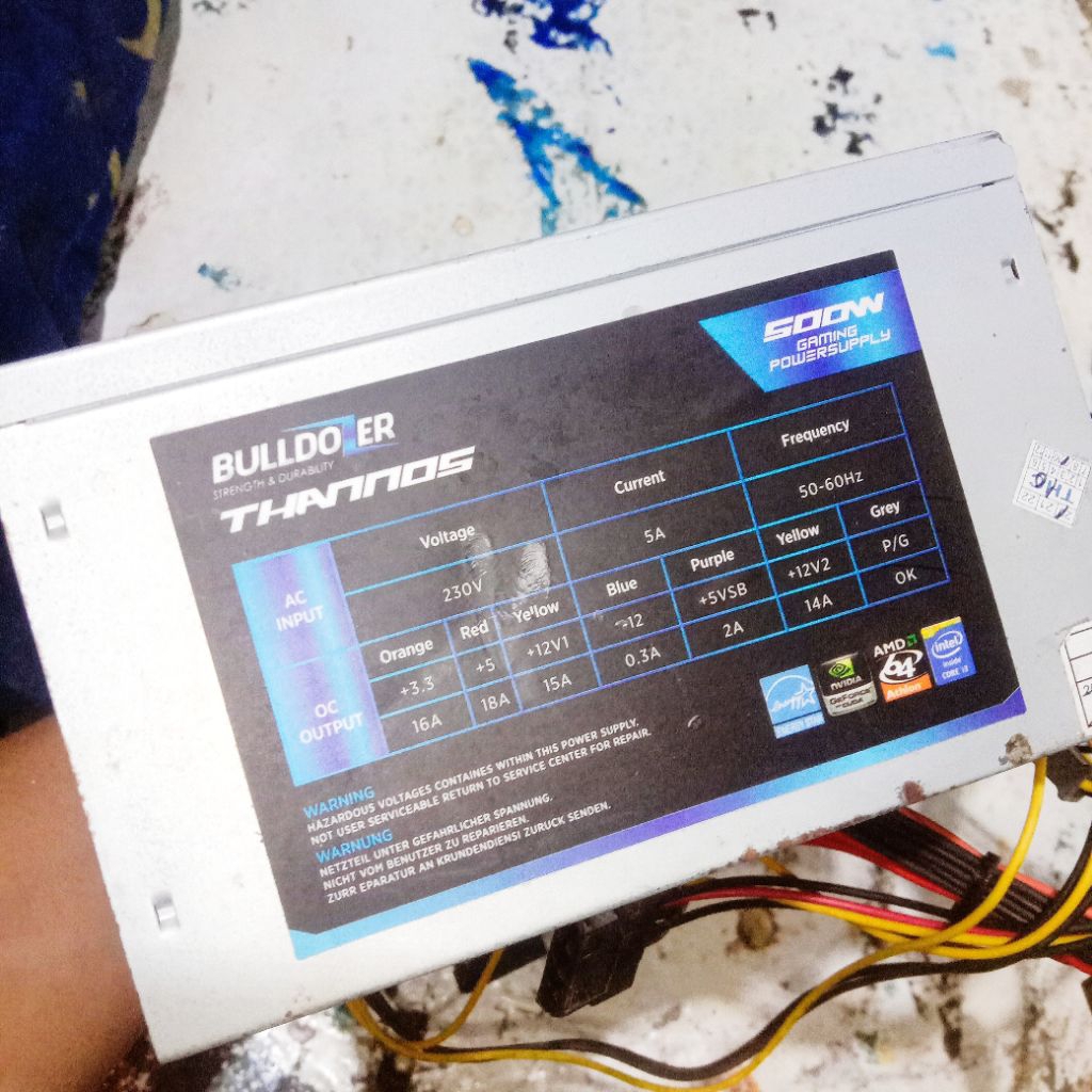 psu komputer gaming buldozer sata bekas 500 watt | power supply ps2 fat | psu ps2 universal 12 volt 