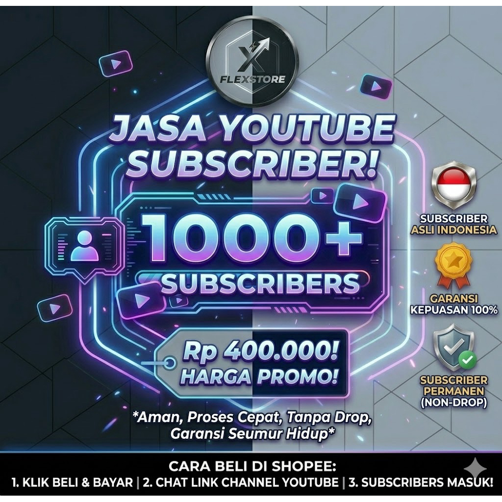 Youtube Subscribe Permanen Proses Cepat Real Aktif