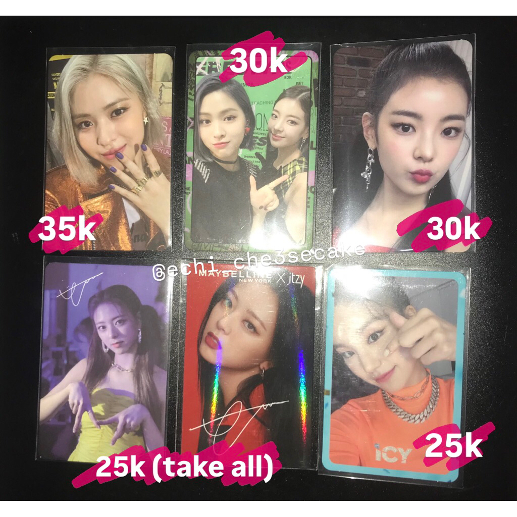 [LIAT NOTES] OFFICIAL PHOTOCARD PC ITZY Ryujin Lia Yeji Yuna [it’z me it’z icy wannabe maybelline se