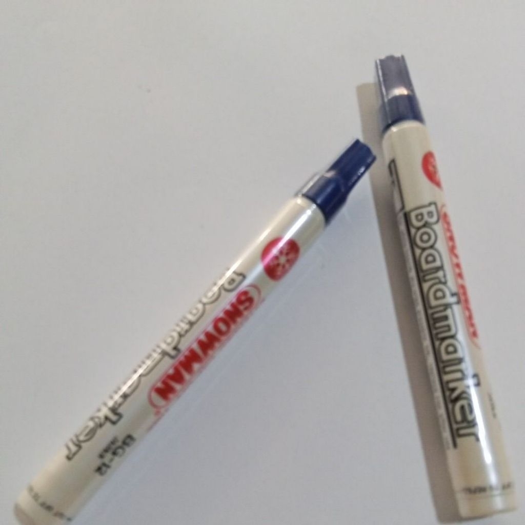 Spidol Snowman white board biru