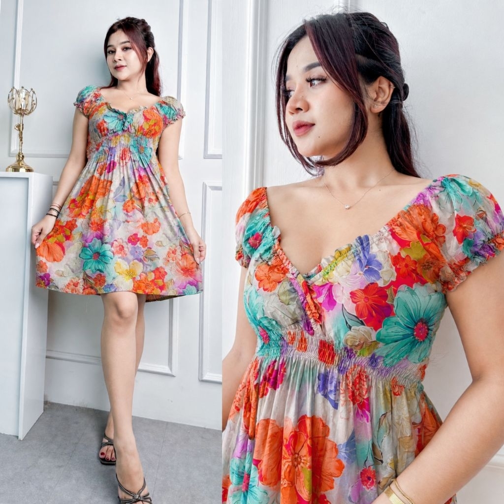 Daster Bali Sexy Lindy Rayon Premium/Daster Pendek lindy