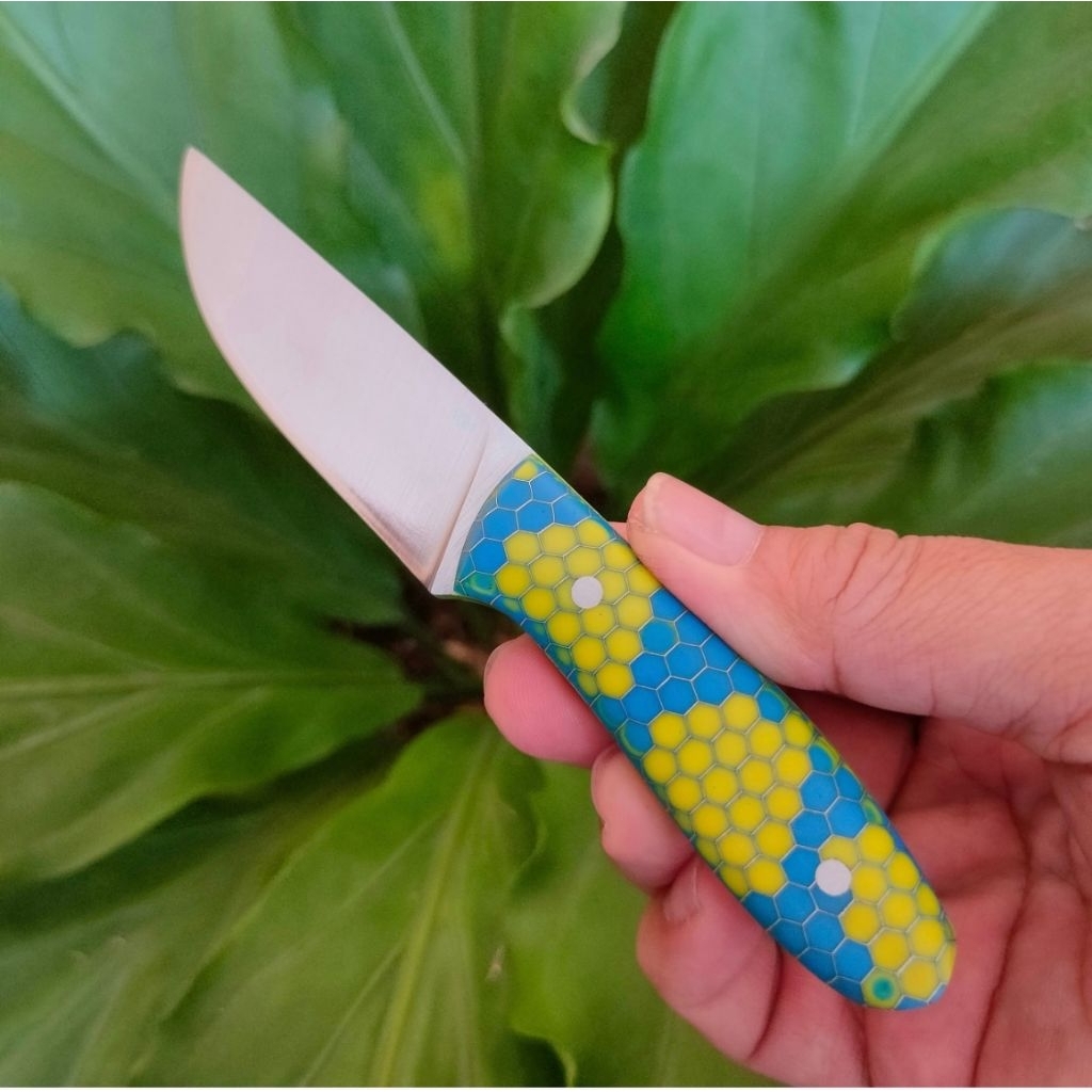 DC53 Handmade EDC Knife. Pisau EDC multifungsi dengan baja DC53 setara Sleipner atau A88 yang tajam 